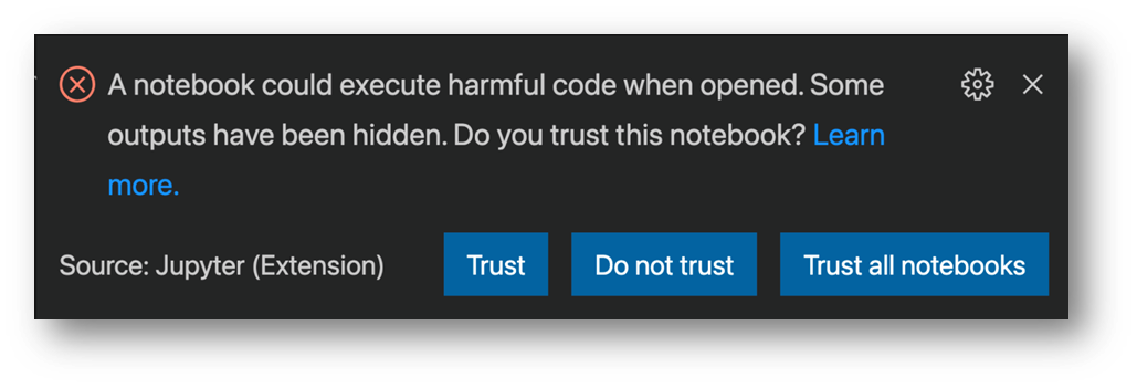 Jupyter Notebook 安全警告