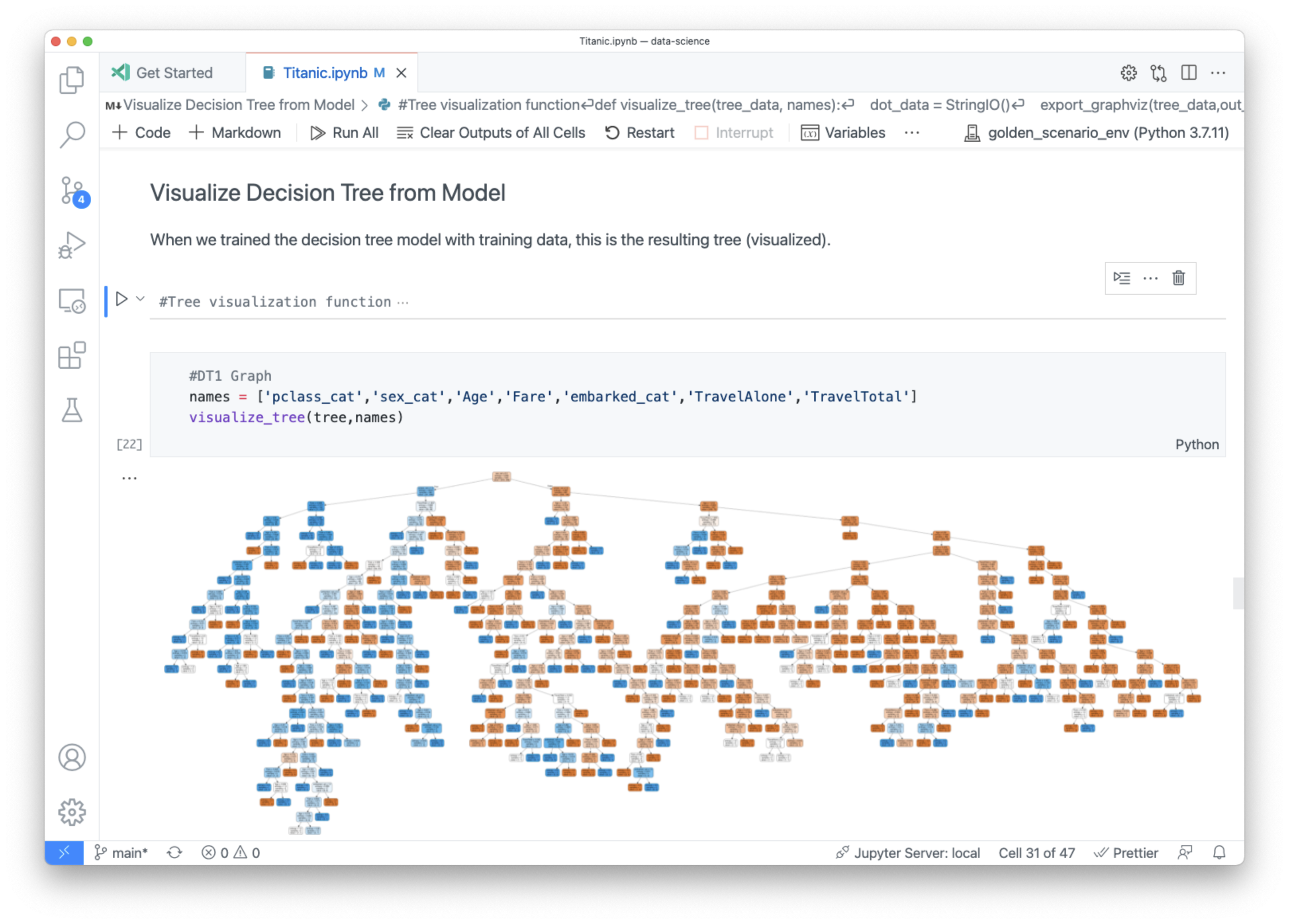 显示代码单元、Markdown 和丰富的图形输出的示例笔记本