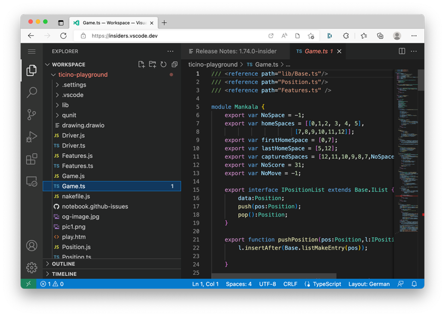 在浏览器中运行的 VS Code for Web