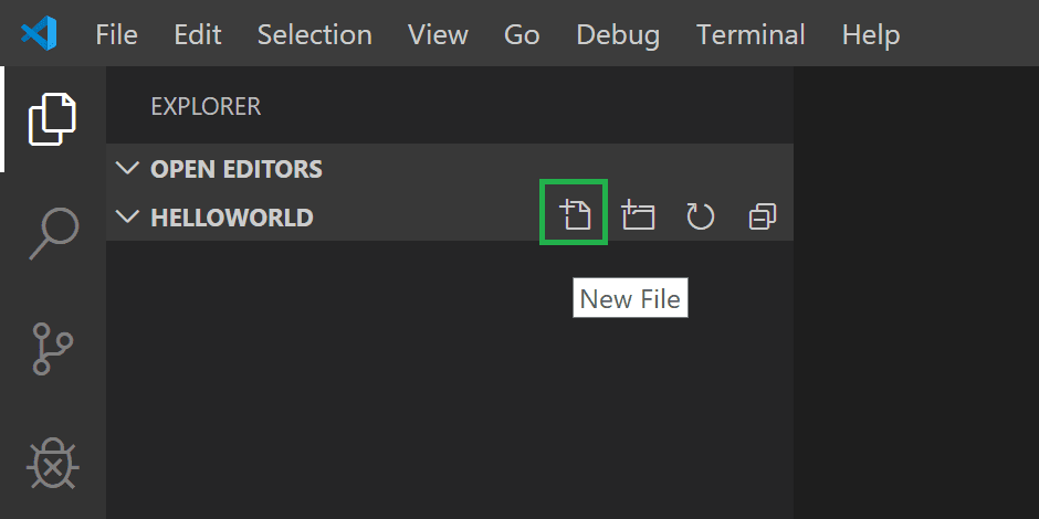 新建文件标题栏按钮