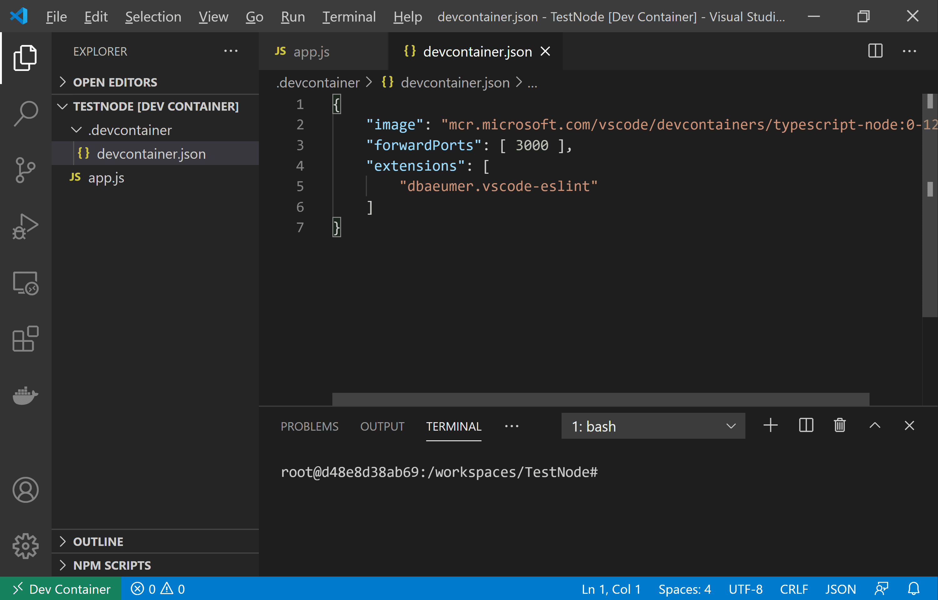 连接到 Dev Containers 的 VS Code 实例