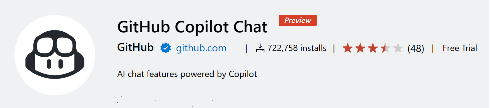 GitHub Copilot 聊天扩展