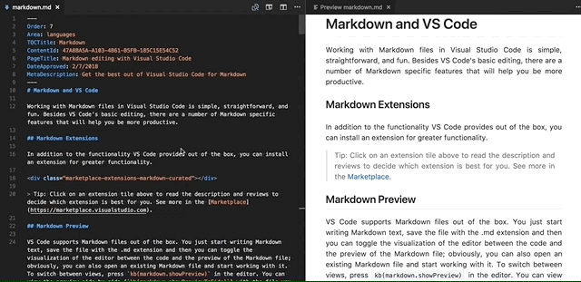 Markdown 预览编辑器选择滚动同步
