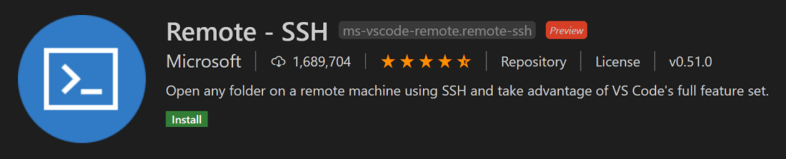 远程 - SSH 扩展
