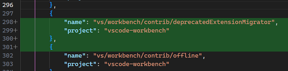 使用旧算法的 JSON 文件比较结果